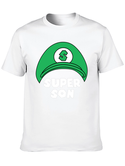 Camiseta Negra Super Son Estilo Videojuego