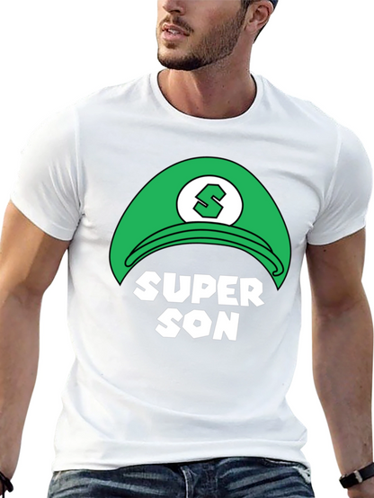 Camiseta Negra Super Son Estilo Videojuego