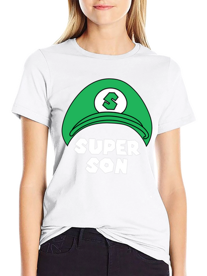 Camiseta Negra Super Son Estilo Videojuego