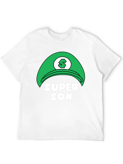 Camiseta Negra Super Son Estilo Videojuego