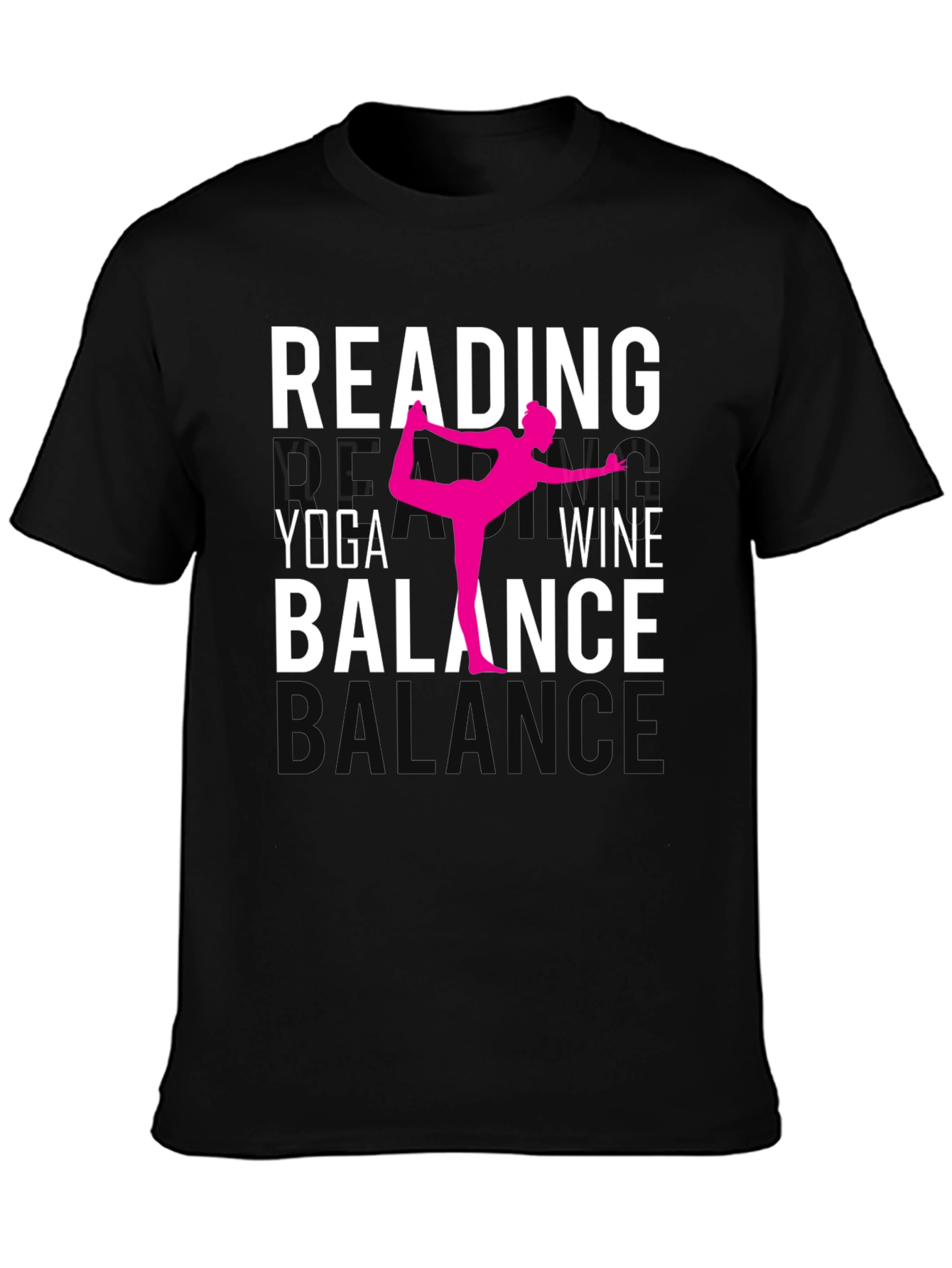 Camiseta Yoga Lectura Vino y Equilibrio
