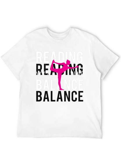 Camiseta Yoga Lectura Vino y Equilibrio