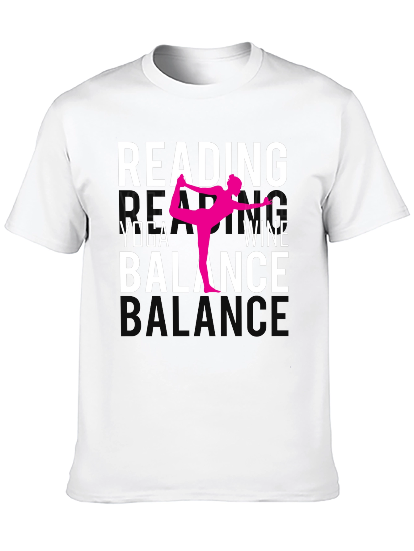 Camiseta Yoga Lectura Vino y Equilibrio