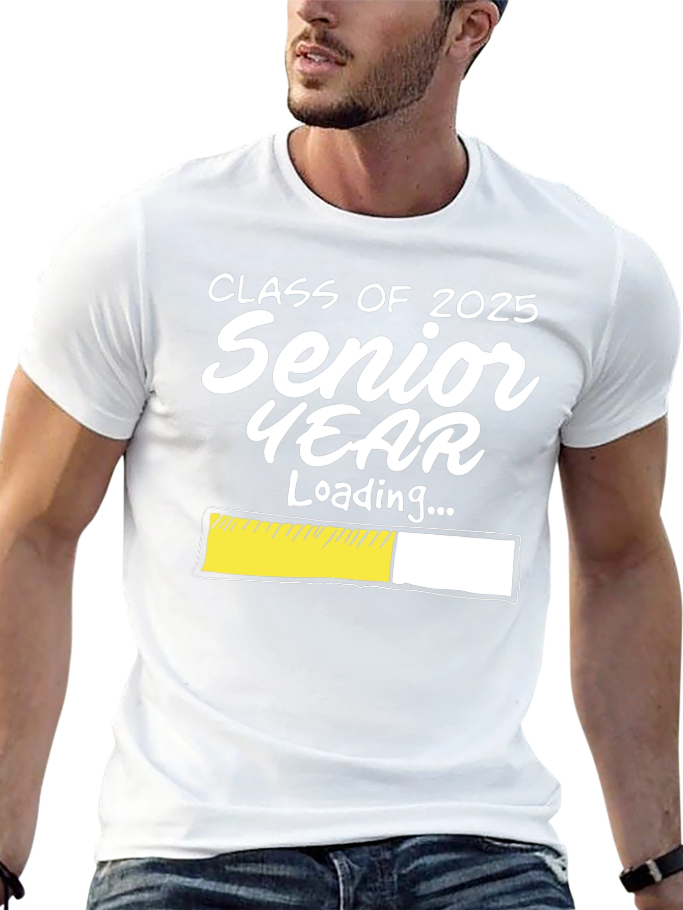 Camiseta Negra Clase 2025: Cuenta Regresiva Año Senior