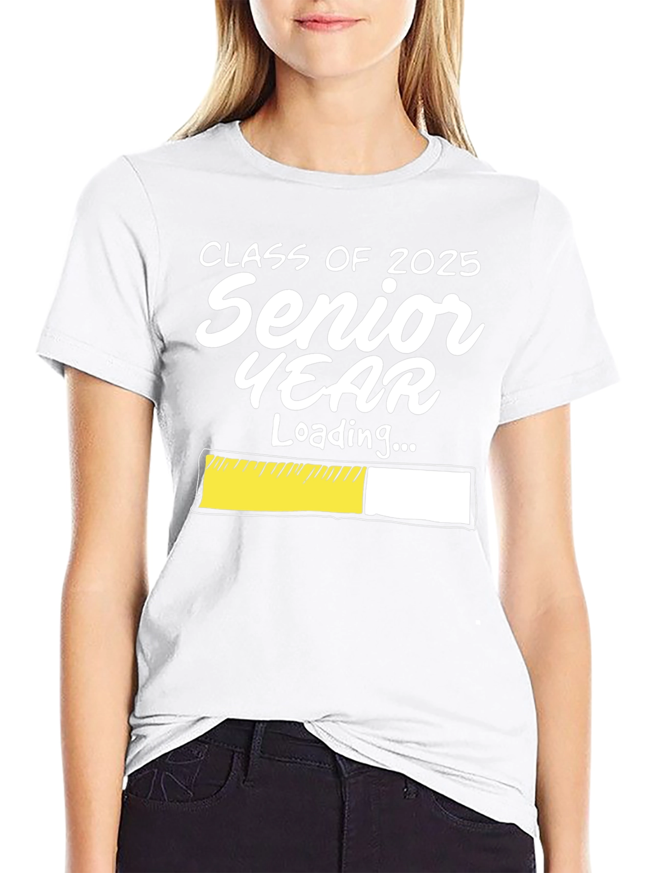 Camiseta Negra Clase 2025: Cuenta Regresiva Año Senior