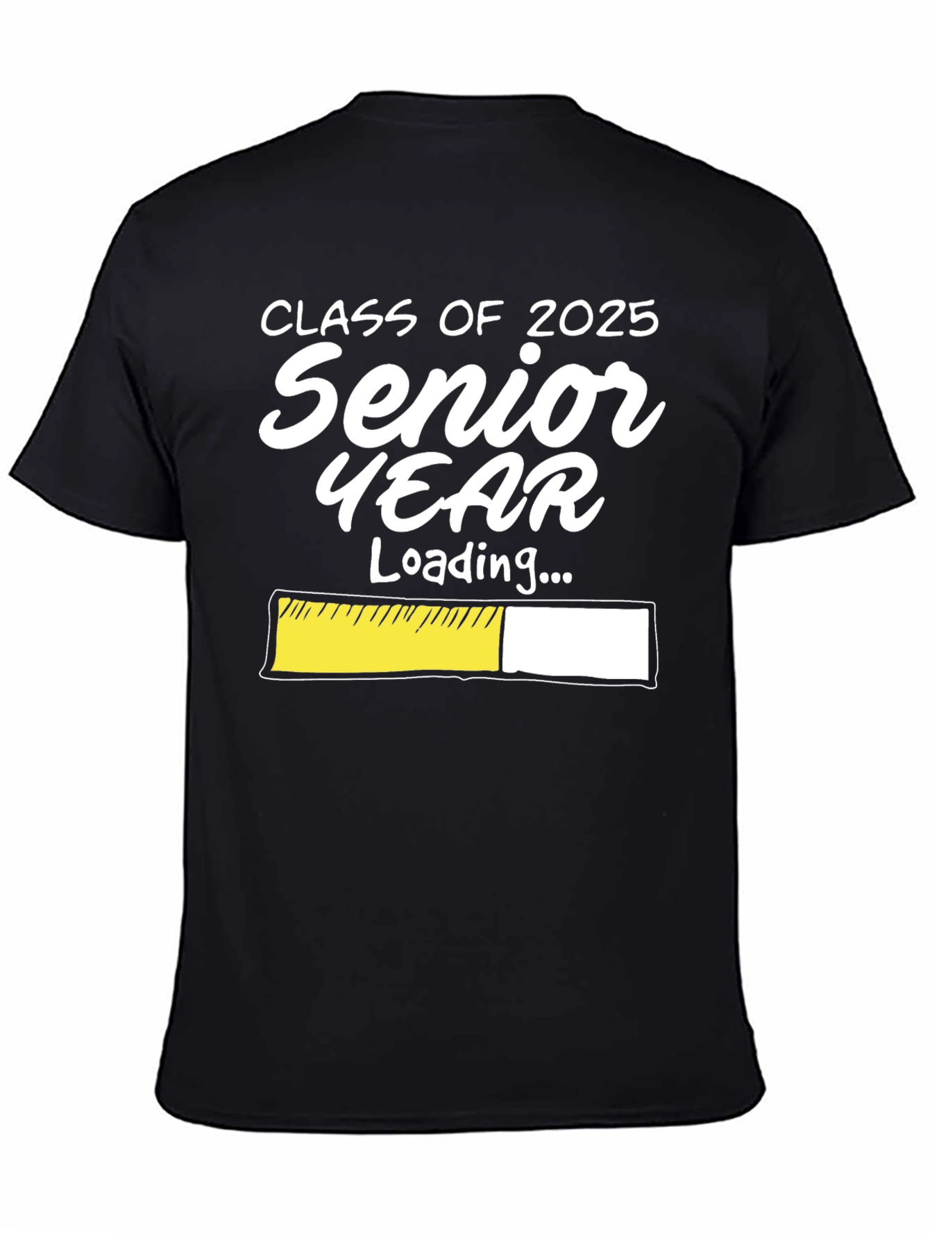 Camiseta Negra Clase 2025: Cuenta Regresiva Año Senior