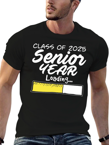 Camiseta Negra Clase 2025: Cuenta Regresiva Año Senior