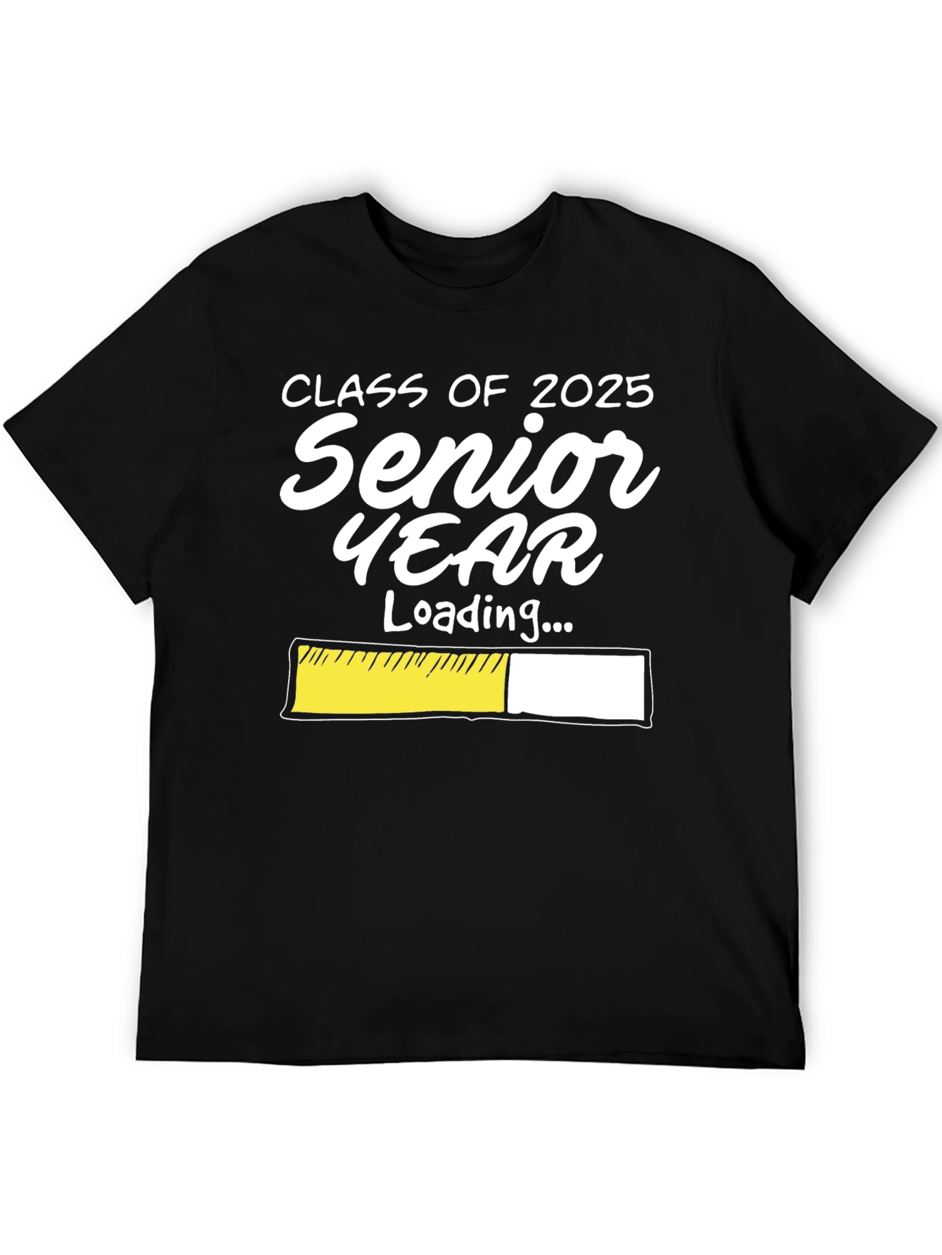 Camiseta Negra Clase 2025: Cuenta Regresiva Año Senior