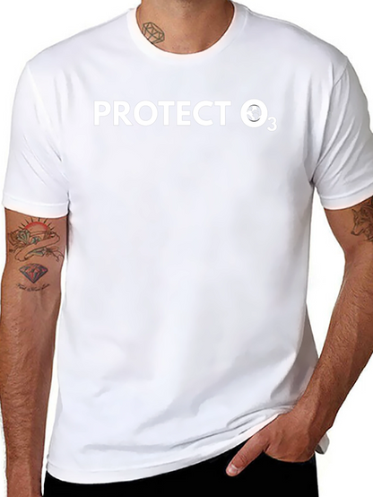 Camiseta Negra Protege O3 - Conciencia Ambiental