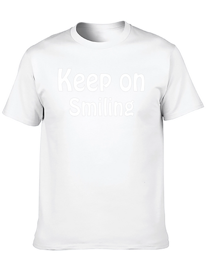Camiseta Negra: Keep on Smiling