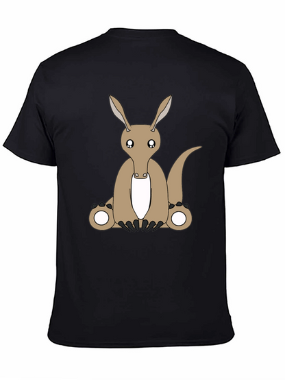 Camiseta Negra con Diseño de Oso Hormiguero
