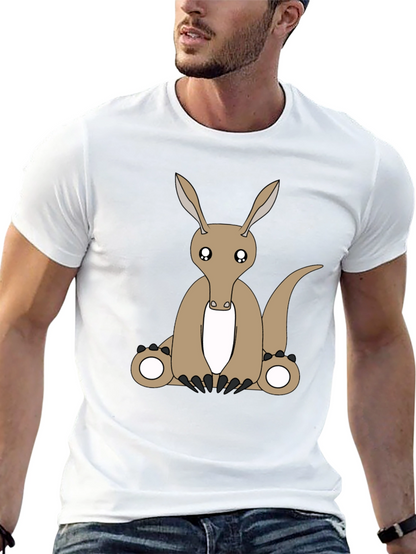 Camiseta Negra con Diseño de Oso Hormiguero