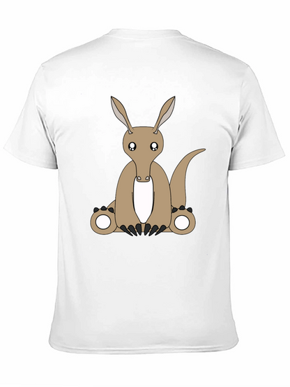 Camiseta Negra con Diseño de Oso Hormiguero
