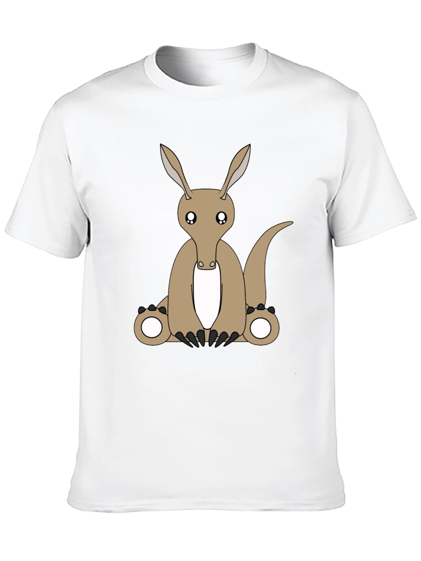 Camiseta Negra con Diseño de Oso Hormiguero