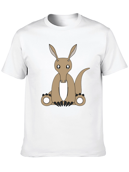 Camiseta Negra con Diseño de Oso Hormiguero