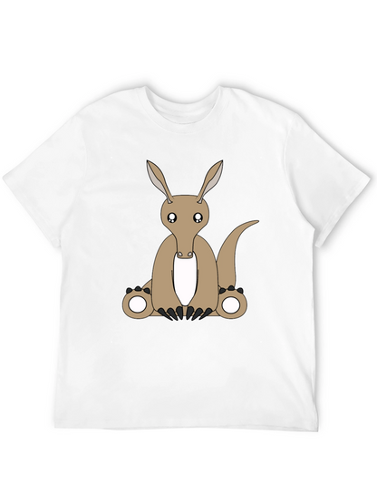 Camiseta Negra con Diseño de Oso Hormiguero