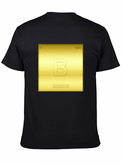 Camiseta Negra Tabla Periódica Boron