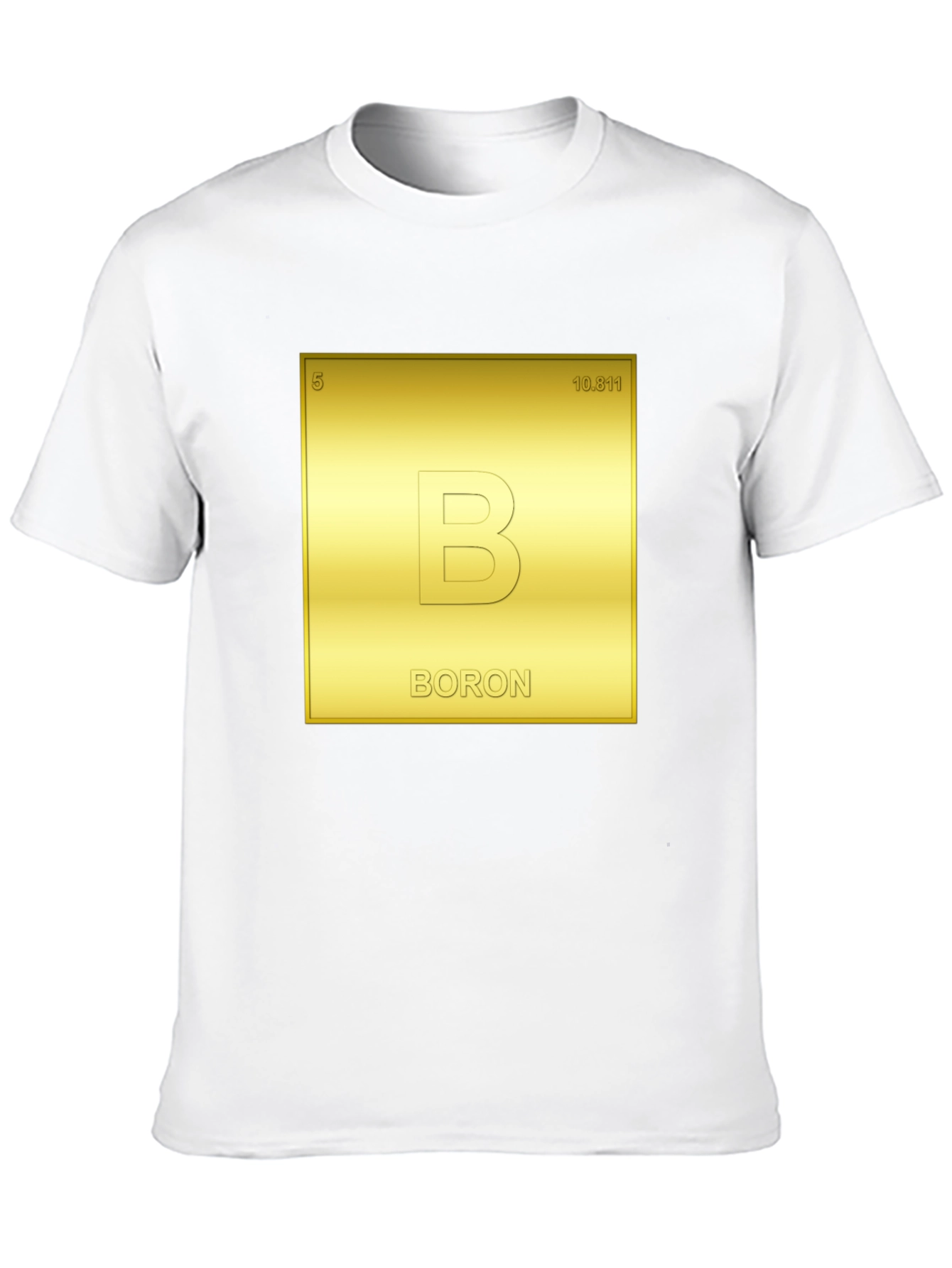 Camiseta Negra Tabla Periódica Boron