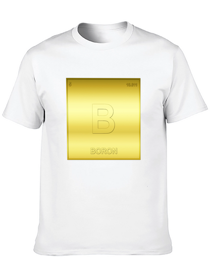 Camiseta Negra Tabla Periódica Boron