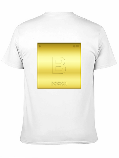 Camiseta Negra Tabla Periódica Boron