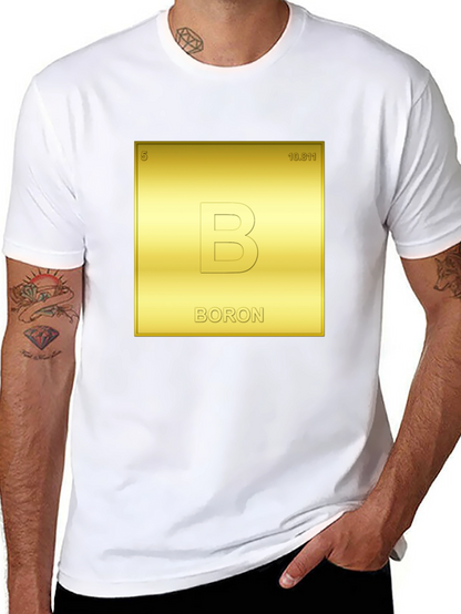 Camiseta Negra Tabla Periódica Boron