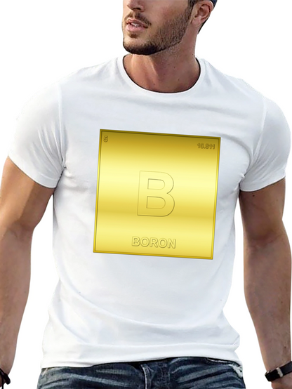 Camiseta Negra Tabla Periódica Boron