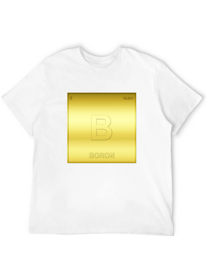Camiseta Negra Tabla Periódica Boron
