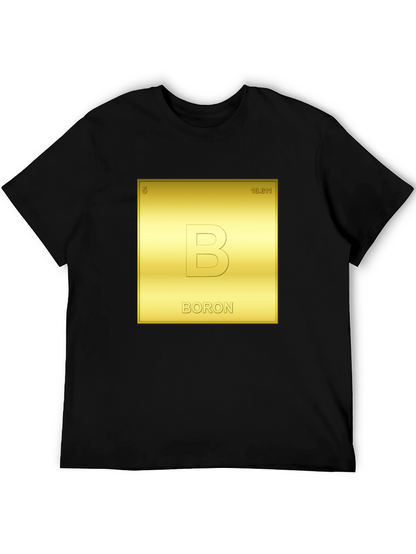 Camiseta Negra Tabla Periódica Boron
