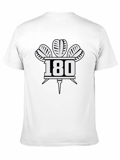 Camiseta Negra 180 Dardos para Hombre