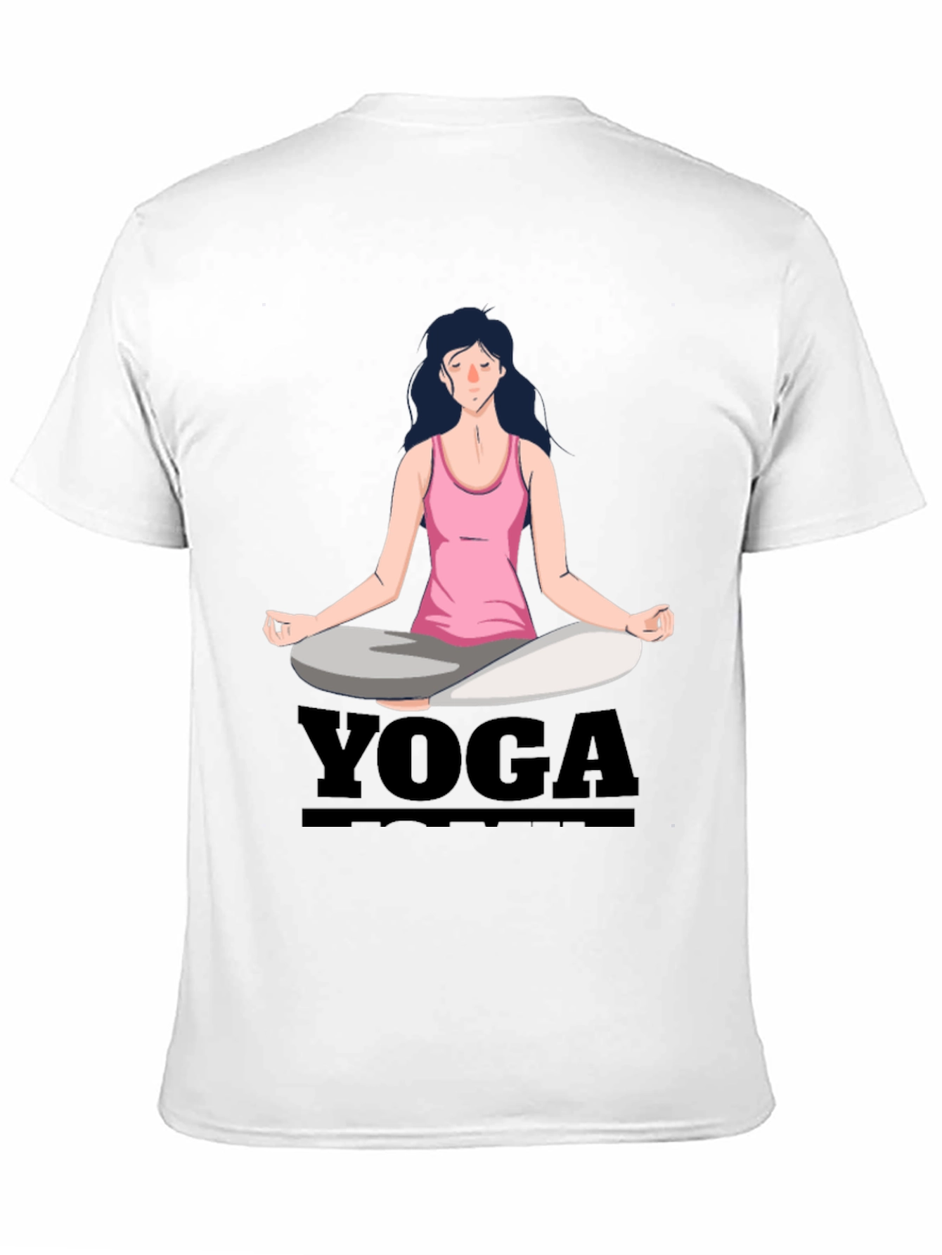 Camiseta Yoga Mujer Diseño Gráfico Meditación