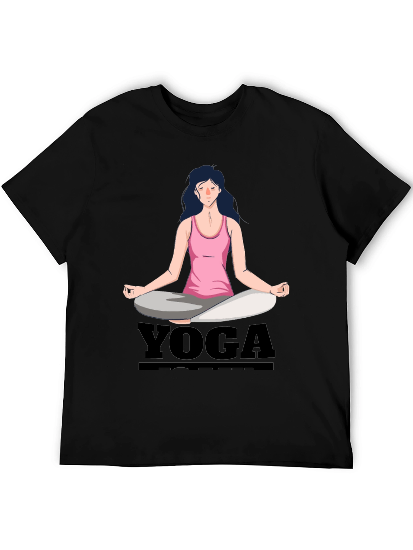 Camiseta Yoga Mujer Diseño Gráfico Meditación