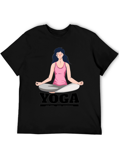 Camiseta Yoga Mujer Diseño Gráfico Meditación