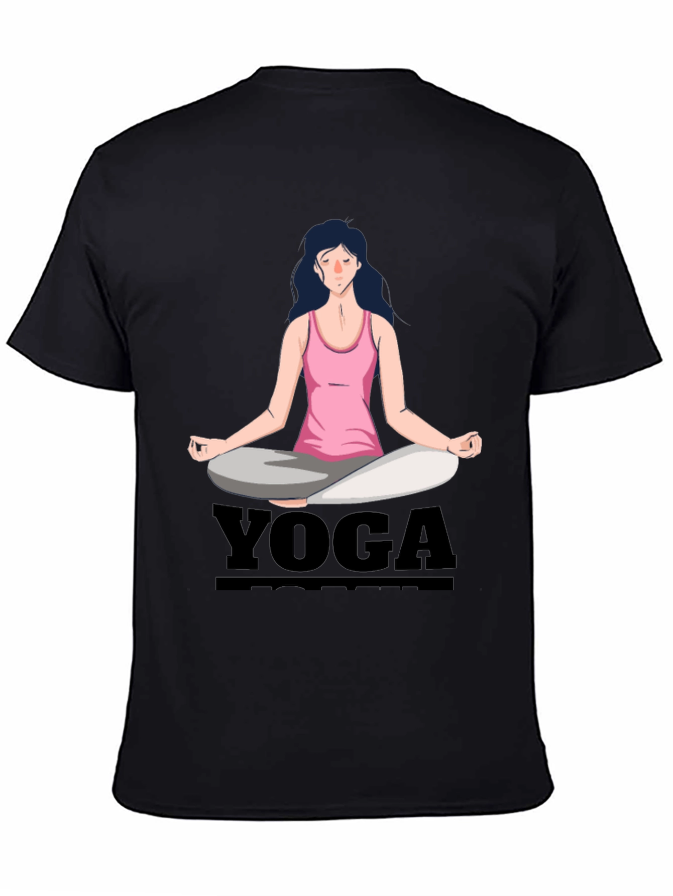Camiseta Yoga Mujer Diseño Gráfico Meditación