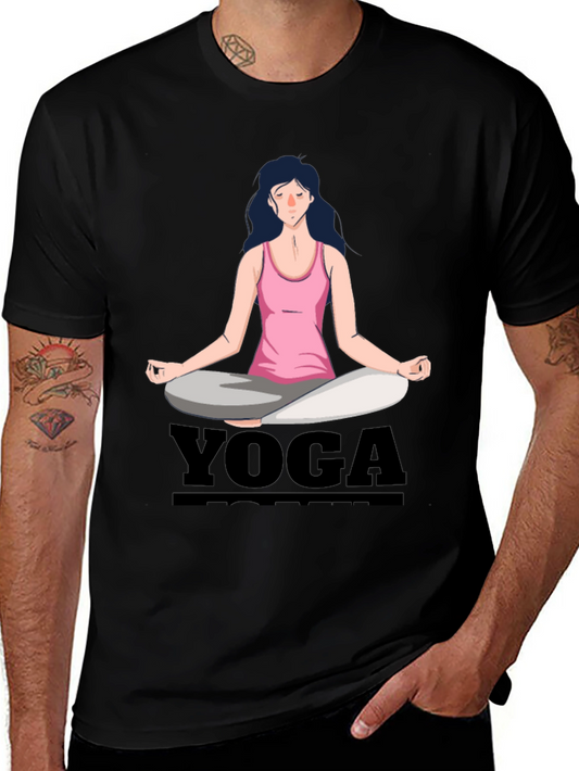 Camiseta Yoga Mujer Diseño Gráfico Meditación