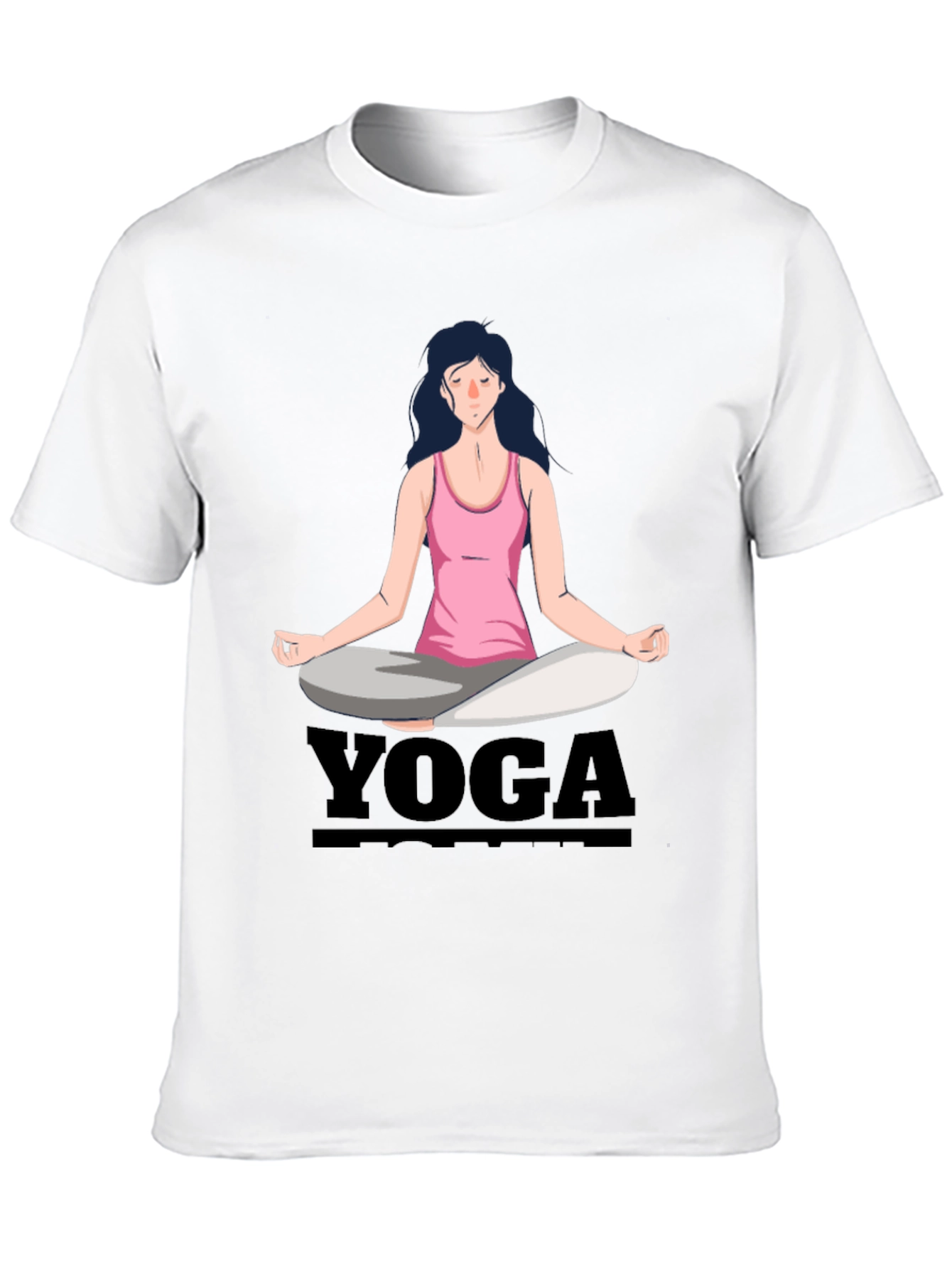 Camiseta Yoga Mujer Diseño Gráfico Meditación