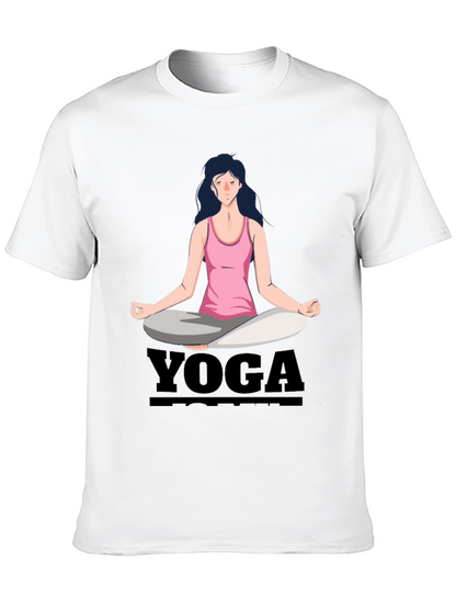 Camiseta Yoga Mujer Diseño Gráfico Meditación