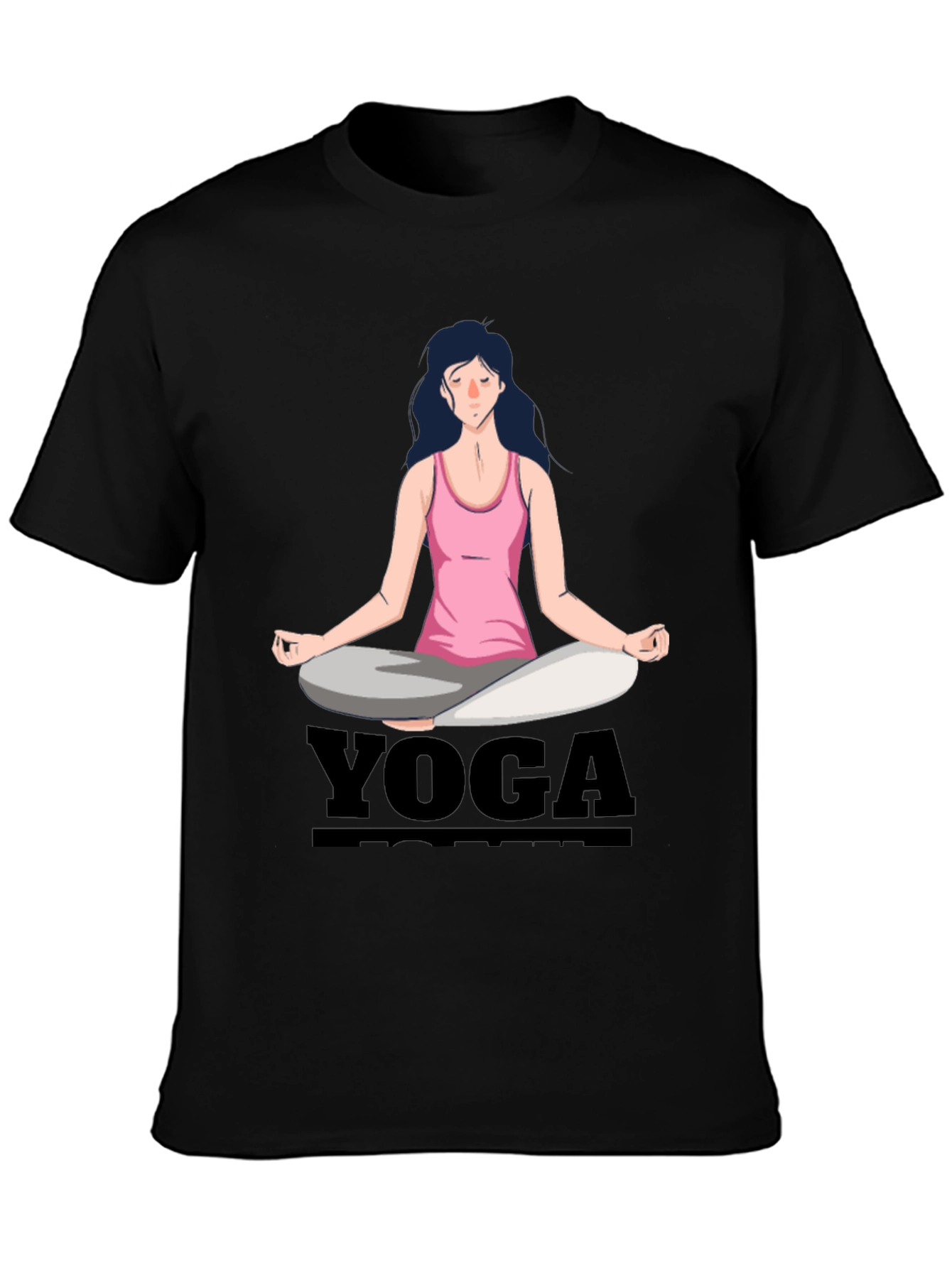 Camiseta Yoga Mujer Diseño Gráfico Meditación