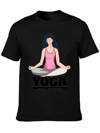 Camiseta Yoga Mujer Diseño Gráfico Meditación