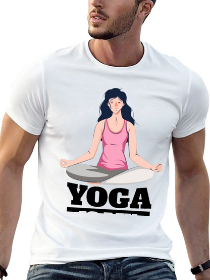 Camiseta Yoga Mujer Diseño Gráfico Meditación