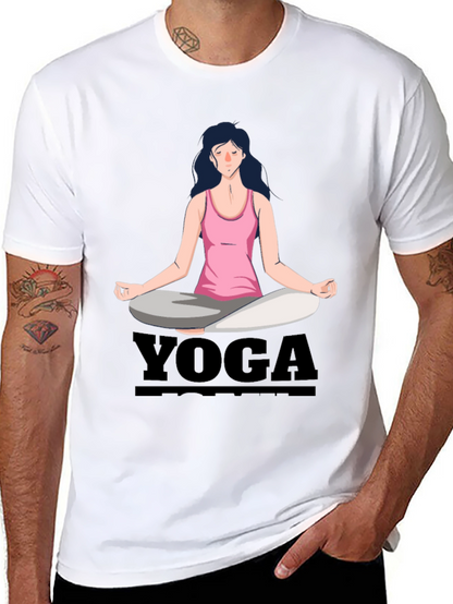 Camiseta Yoga Mujer Diseño Gráfico Meditación