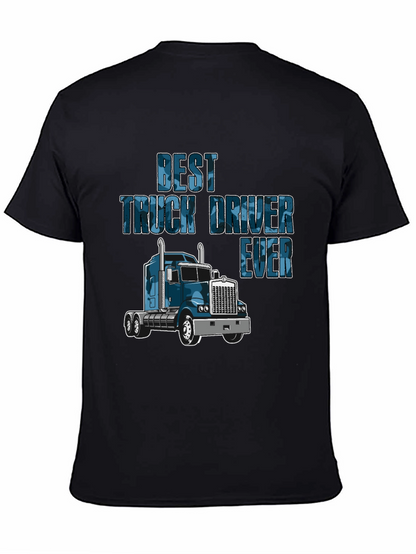 Camiseta Negra Best Truck Driver Ever