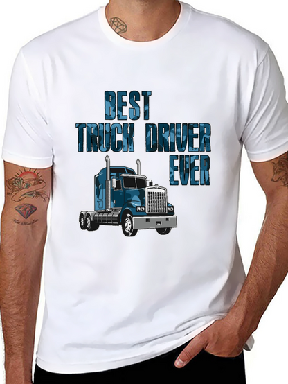 Camiseta Negra Best Truck Driver Ever
