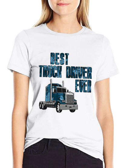 Camiseta Negra Best Truck Driver Ever