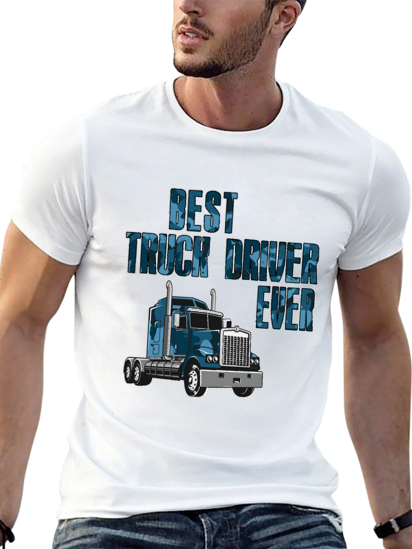 Camiseta Negra Best Truck Driver Ever