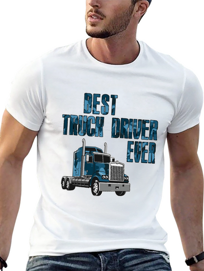 Camiseta Negra Best Truck Driver Ever
