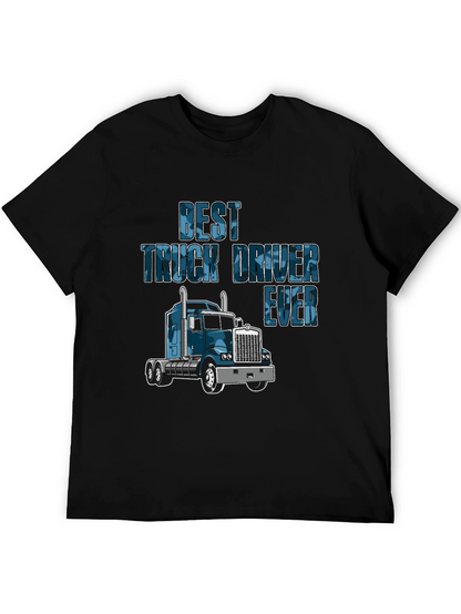 Camiseta Negra Best Truck Driver Ever