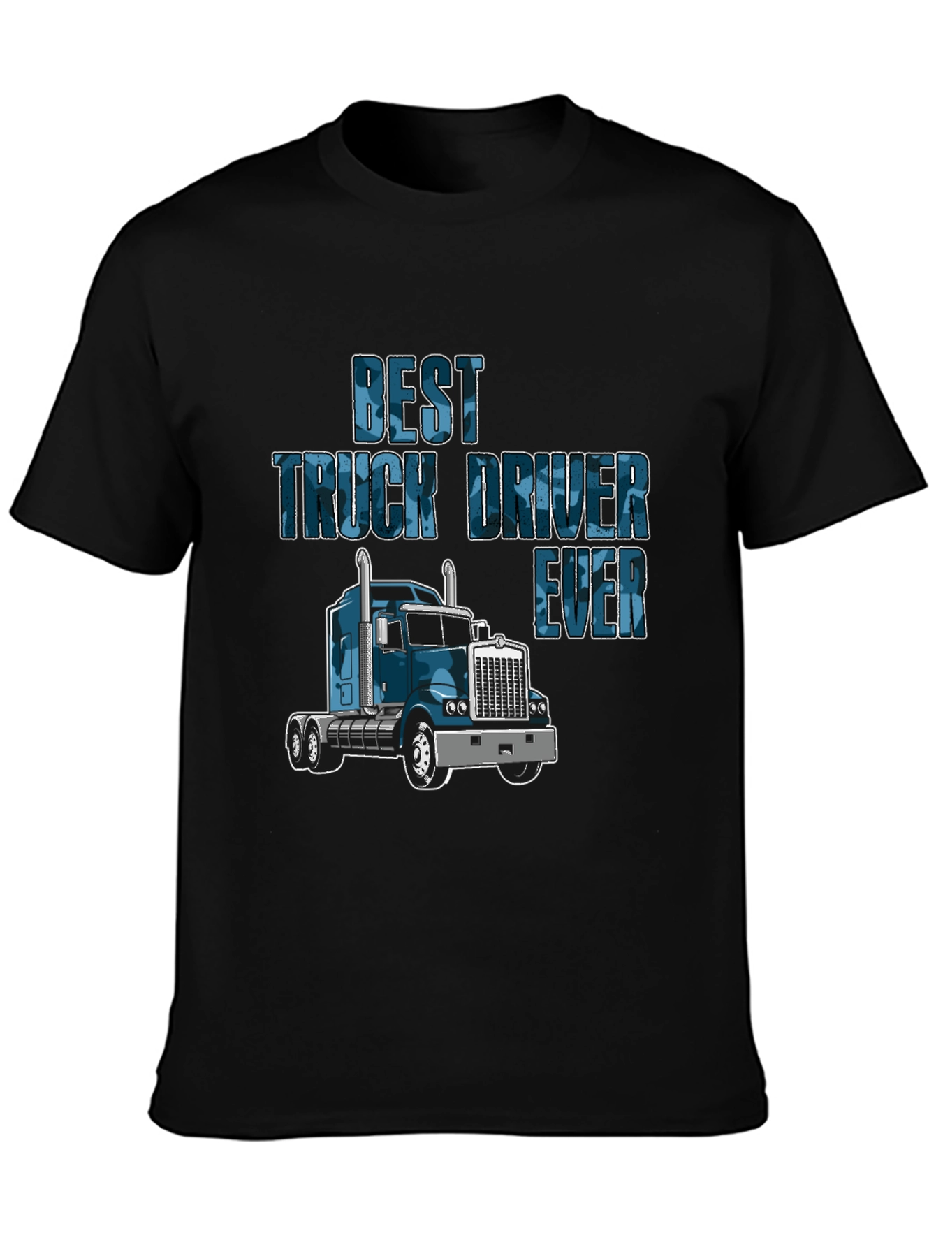 Camiseta Negra Best Truck Driver Ever