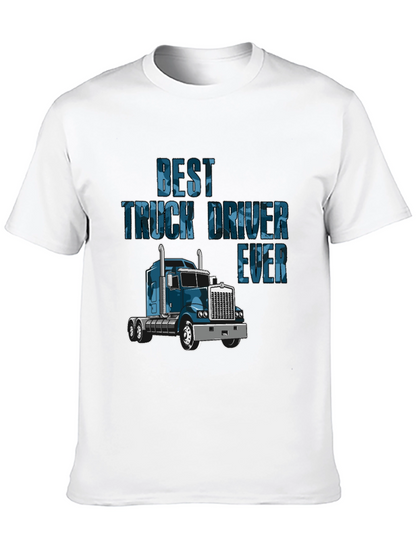 Camiseta Negra Best Truck Driver Ever