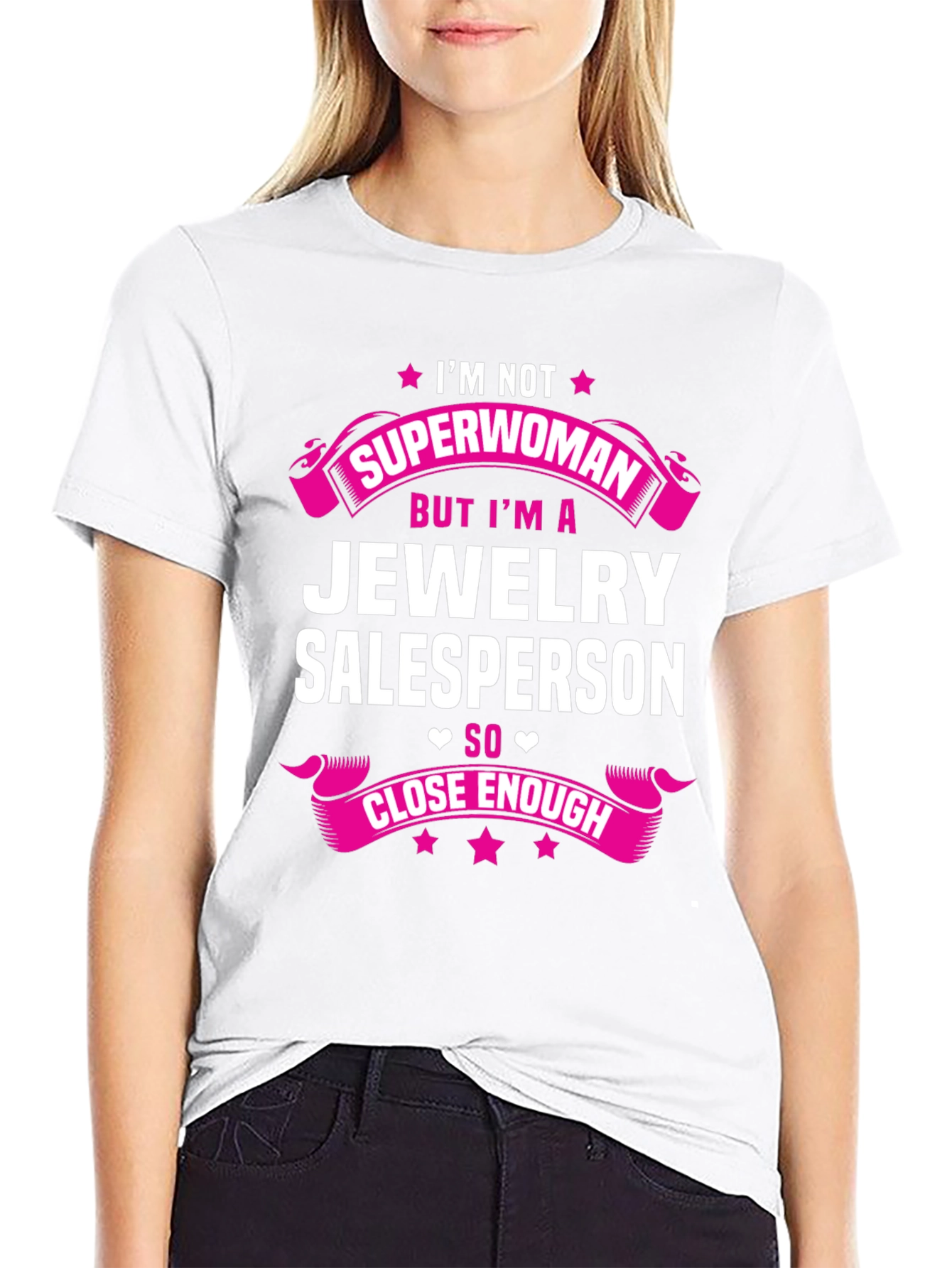Camiseta Negra - Jewelry Salesperson