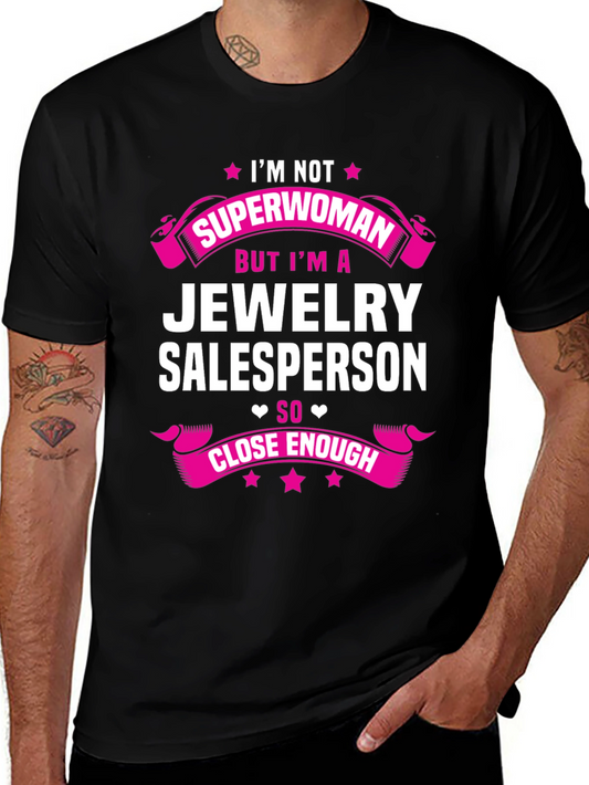 Camiseta Negra - Jewelry Salesperson